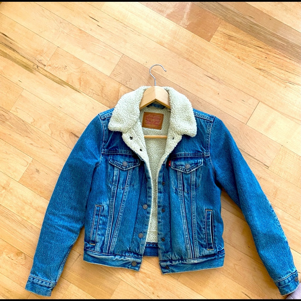 Levi Sherpa Jean Jacket